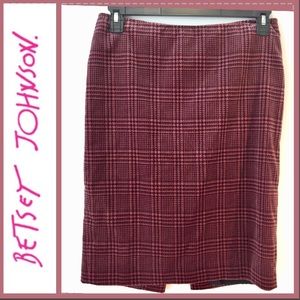 Rare Velvet Houndstooth Skirt with bow